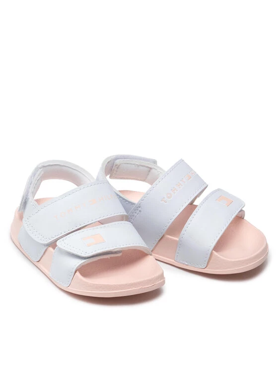 Tommy Hilfiger Sandales Velco Sandal T1A2-32193-0193 Blanc 7 Tommy Hilfiger Sandales Velco Sandal T1A2-32193-0193 Blanc – Image 5