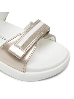 Tommy Hilfiger Sandales Velcro Sandal T1A2-32170-1356 S Or -Mules et sandales Soldes tommy hilfiger sandales velcro sandal t1a2 32170 1356 s or 2