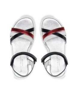 Tommy Hilfiger Sandales Velcro Sandal T4A2-32184-0371 S Bleu marine -Mules et sandales Soldes tommy hilfiger sandales velcro sandal t4a2 32184 0371 s bleu marine 5