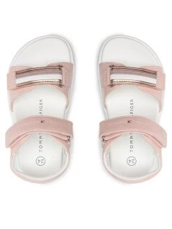 Tommy Hilfiger Sandales Velcro SandalT1A2-32169-0710 S Rose -Mules et sandales Soldes tommy hilfiger sandales velcro sandalt1a2 32169 0710 s rose 5