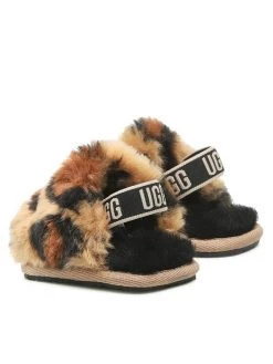 Ugg Chaussons I Fluff Yeah Slide Spotty 1134955I Marron -Mules et sandales Soldes ugg chaussons i fluff yeah slide spotty 1134955i marron 2