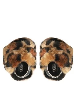 Ugg Chaussons I Fluff Yeah Slide Spotty 1134955I Marron -Mules et sandales Soldes ugg chaussons i fluff yeah slide spotty 1134955i marron 4