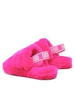 Ugg Chaussons K Fluff Yeah Slide 1098494K Rose -Mules et sandales Soldes ugg chaussons k fluff yeah slide 1098494k rose 1 2