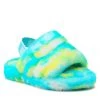 Ugg Chaussons K Fluff Yeah Slide Marble 1123636K Bleu -Mules et sandales Soldes ugg chaussons k fluff yeah slide marble 1123636k bleu