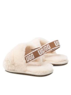 Ugg Chaussons T Fluff Yeah Slide 1098579T Beige -Mules et sandales Soldes ugg chaussons t fluff yeah slide 1098579t beige 2