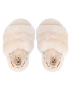 Ugg Chaussons T Fluff Yeah Slide 1098579T Beige -Mules et sandales Soldes ugg chaussons t fluff yeah slide 1098579t beige 4