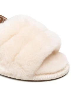 Ugg Chaussons T Fluff Yeah Slide 1098579T Beige -Mules et sandales Soldes ugg chaussons t fluff yeah slide 1098579t beige 5