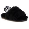 Ugg Chaussons T Fluff Yeah Slide 1098579T Noir -Mules et sandales Soldes ugg chaussons t fluff yeah slide 1098579t noir