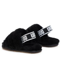 Ugg Chaussons T Fluff Yeah Slide 1098579T Noir 10 Ugg Chaussons T Fluff Yeah Slide 1098579T Noir -Mules et sandales Soldes ugg chaussons t fluff yeah slide 1098579t noir 2