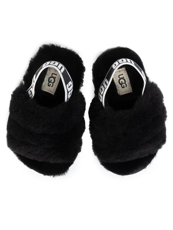 Ugg Chaussons T Fluff Yeah Slide 1098579T Noir 7 Ugg Chaussons T Fluff Yeah Slide 1098579T Noir – Image 5