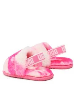 Ugg Chaussons T Fluff Yeah Slide Marble 1123638T Rose -Mules et sandales Soldes ugg chaussons t fluff yeah slide marble 1123638t rose 2