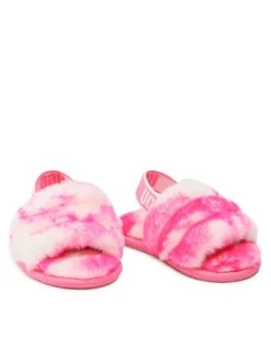 Ugg Chaussons T Fluff Yeah Slide Marble 1123638T Rose -Mules et sandales Soldes ugg chaussons t fluff yeah slide marble 1123638t rose 4